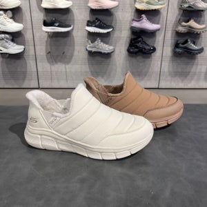 스케쳐스 우먼스 밥스 플렉스 패딩신발 방한 슬립온 운동화 2컬러 117506