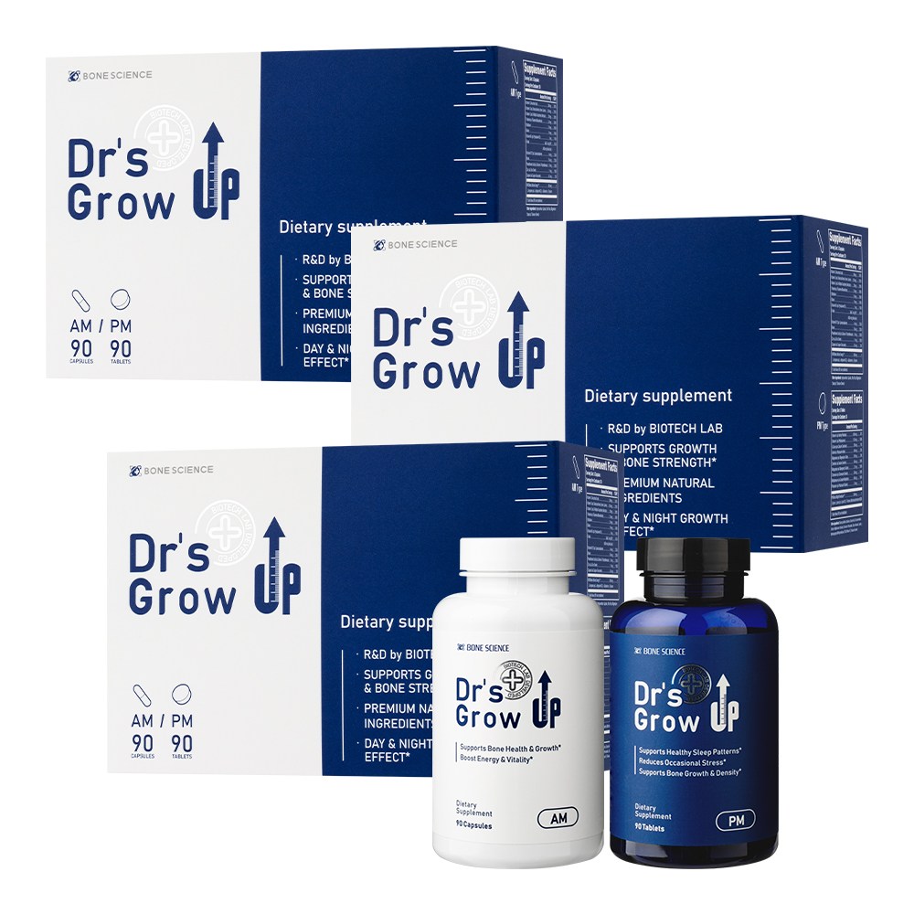 미국 본사이언스 <b>닥터스그로우업</b> <b>닥터스</b>업 AM+<b>PM</b>  3박스  90정