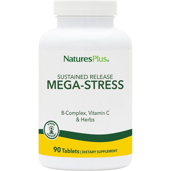 비타민B 피로 <b>피부</b> NaturesPlus 메가 콤플렉스 지속 방출 채식 정제 90정 B 비타민 C 카모마일 허브 글루텐 프리 90인분  1개