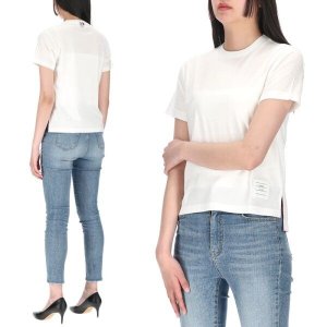 톰브라운 [톰브라운] 릴레스핏 FJS036A 05398 100 여성 반팔티셔츠