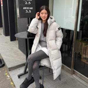 내셔널지오그래픽 N254WDW860 여성 카이만 프로 롱기장 구스다운 점퍼 L/GREY