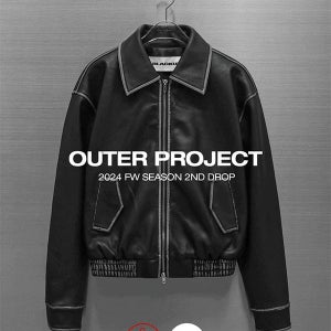 가죽/스웨이드재킷 [MADE] 히벤 빈티지 누빔 레더점퍼 (2온스)