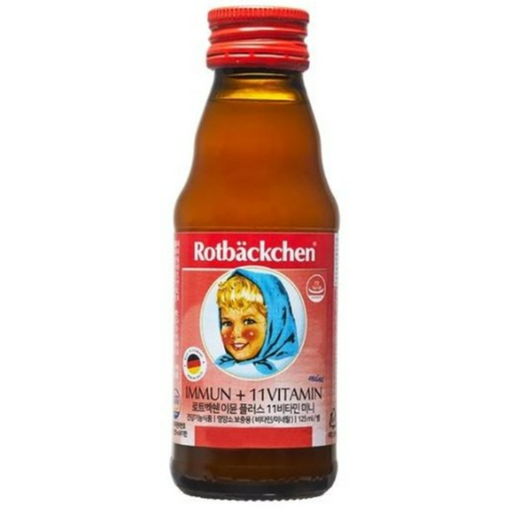독일건강기능식품 액상비타민제 1일1병 로트벡쉔 이뮨 플러스 11 바이탈 <b>미니 125ml</b> 24병 세트