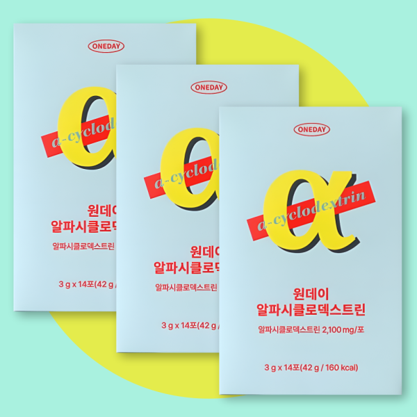 원데이 <b>알파</b>시크로덱스트린 <b>알파</b>CD 데이즈온 14포 x 3박스