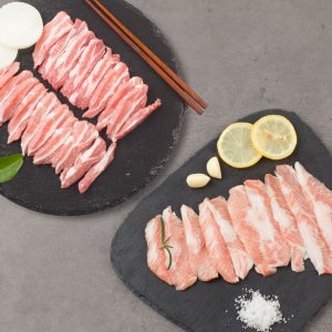 푸드쟁이 [산지직송] 캠핑/가정용 알뜰3호 총1.2kg 항정살 600g (구이용) + 가브리살 600g (구이용)