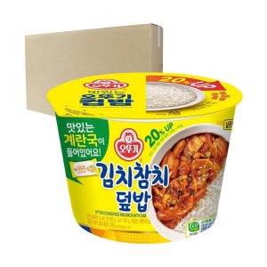 박스 오뚜기 컵밥 김치참치덮밥 310g 12입