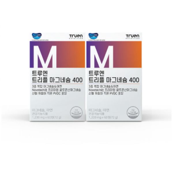 <b>트루엔</b> <b>트루엔</b> 트리플 <b>마그네슘</b> 400 1200mg x 60정 x 2박스