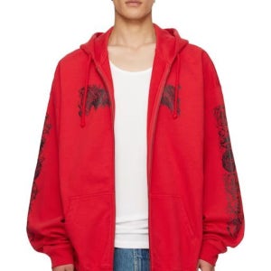 베트멍 크래들 오브 필스 더블 로고 후드 집업 UCF76ZU300R 레드 크레이들 오버사이즈 후드티 TP860088689 141589401