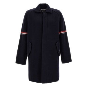 톰브라운 밀라노 암밴드 울 코트 네이비 MKJ083A Y1019 415 24FW RMB 141579390