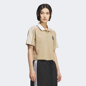 아디다스 ADIDAS 폴로 크롭 반팔티 KH1186