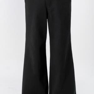 키류 워시드 데님 와이드 플레어 팬츠