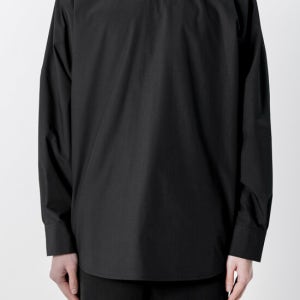 키류 하이넥 풀오버 셔츠 (블랙)