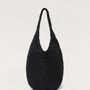 넛넛 핸드메이드 호보 니트백 Handmade Net Row Bag - Black