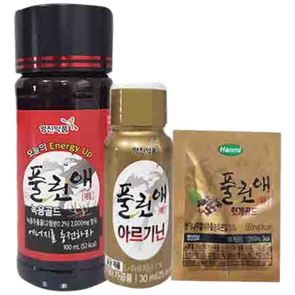 풀린애 녹용골드+아르기닌+헛개골드환 10SET 1박스  10개  130ml
