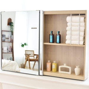 바스퍼 욕실 슬라이드장 세로800  1개  화이트  800x800댐퍼형