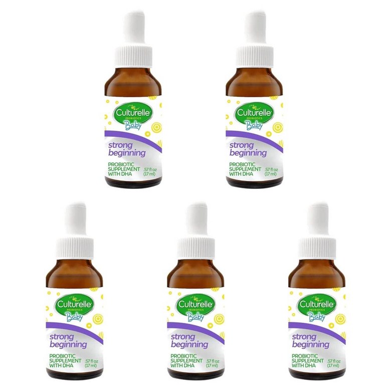 컬처렐 <b>베이비 스트롱 비기닝</b> 프로바이오틱+DHA 드롭스 17ml  5개