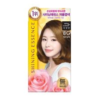 아모레 미쟝센 샤이닝 새치크림 염색약 8G 밝은갈색 50G