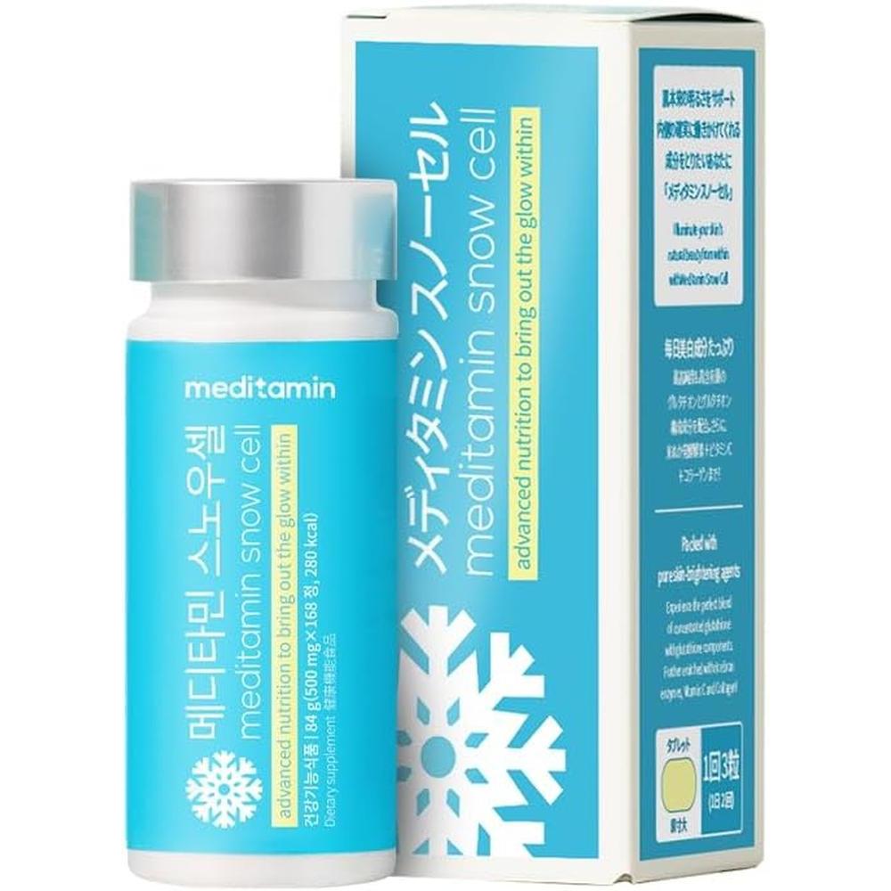 <b>MEDITAMIN</b> 일본직구 <b>메디타민</b> 포뮬라 쇼핑몰 스노우셀 브라이트 스킨가 되자 비타민C 콜라겐 등 미용 성분 배합 화이트 이너뷰티 한국 제품 (1개)  사이즈  1개