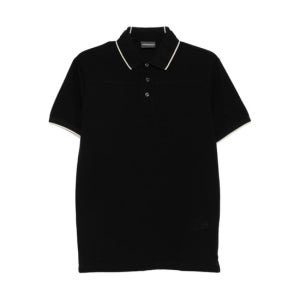 엠포리오 아르마니 남성 블랙 반팔 폴로 EM002137 AF12955UC001