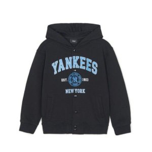 MLB [MLB] 키즈후드티 NQK 7AHDV0241-50BKS VARSITY 스냅 후드