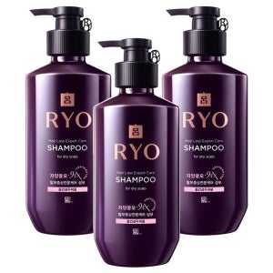 려 자양윤모 9EX 탈모증상전문케어 중건성두피용 샴푸, 400ml, 3개