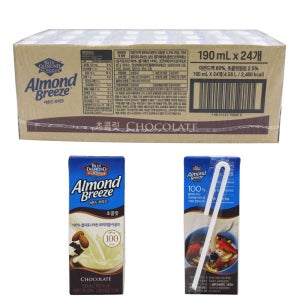 아몬드브리즈 초콜릿 190ml 24개입 1박스 초코우유