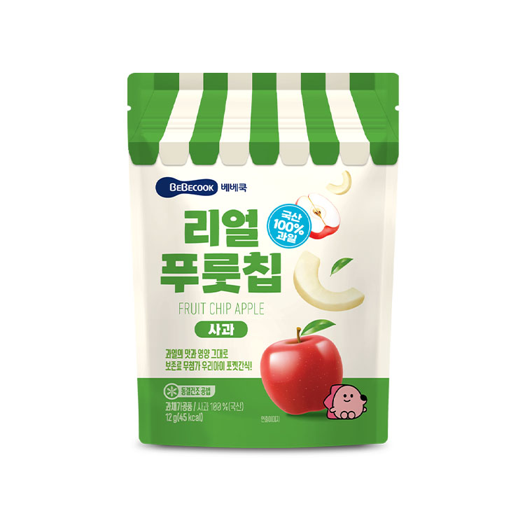 Samdo Well-being BeBecook Real Fruit Chip Apple, 12g, 4pcs
