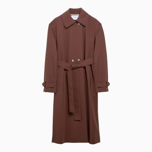 [해리스와프런던] (WOMAN) 24SS Trench-coat marron à double boutonnage avec ceinture A1373PJT/XG_HARWH-448_10
