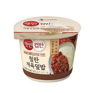 [오피스디포]햇반 컵반 철판제육덮밥 256g 24개 박스 CJ