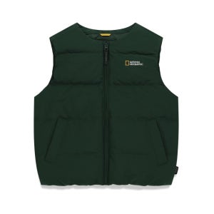 내셔널지오그래픽 키즈 키즈 K254UDV910 헤론 경량 구스 다운 베스트 D/GREEN