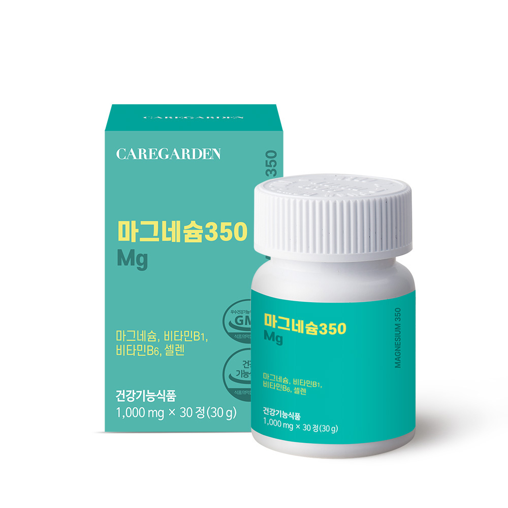 케어가든 <b>마그네슘 350</b> 1000mg x 30정, 1개