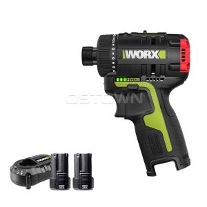 웍스 WU129 충전 드라이버 드릴 12V 2.0Ah 2팩 전장120mm 경량형 잔량표시