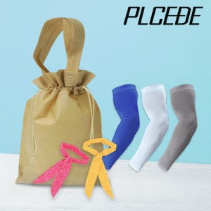 플씨드 여름 3종 복주머니 파우치 D세트 물방울 쿨스카프+국산 일반 밴딩 쿨토시