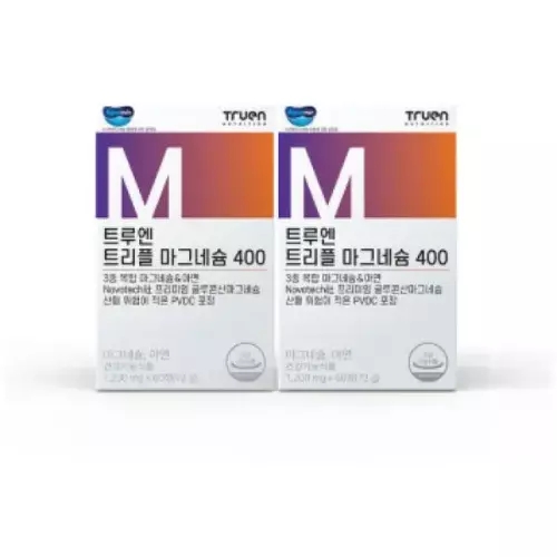 <b>트루엔</b> 트리플 <b>마그네슘</b> 400 1200mg x 60정 x 2박스