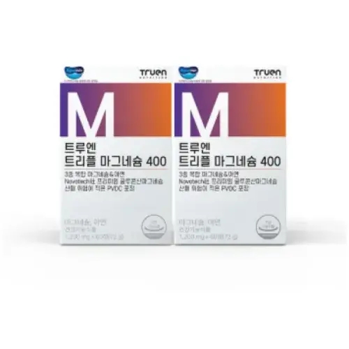 <b>트루엔</b> 트리플 <b>마그네슘</b> 400 1200mg x 60정 x 2박스