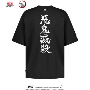 [유에프씨 스포츠] UFC SPORT｜귀멸의 칼날 악귀멸살 릴렉스핏 반팔 티셔츠 블랙 U2SSW2380BK U2SSW2380BK