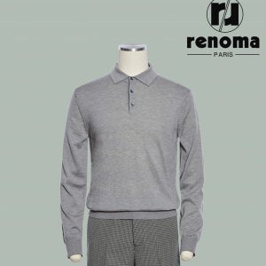 [롯데백화점] 레노마 FW 가을겨울 부드러운촉감 그레이 카라니트 RQGPKT060A LE1219931009