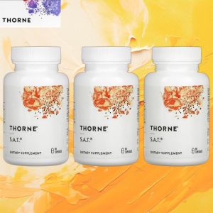 쏜리서치 Thorne 쏜리서치 S.A.T. 쿼큐민파이토솜 아티초크 <b>실리빈</b> 캡슐 60정 3통