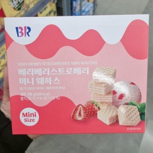 배스킨라빈스 베스킨라빈스 스트로베리 미니 웨하스 100g