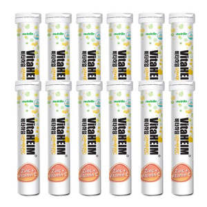 <b>누트릴로</b> 비타하임 <b>아연</b>+비타민C 4300mg 20정 12개 물에타먹는발포형