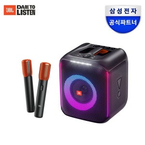 [삼성전자] 삼성공식파트너 JBL PARTYBOX ENCORE 파티박스 앙코르 LED블루투스 스피커 무선마이크2개 100W출력_JBLPBENCORE2MICAS