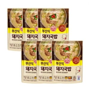 즉석국 오뚜기 부산식 돼지국밥 곰탕 500g x6개