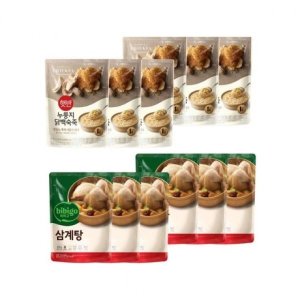 비비고 삼계탕 800g 6개+누룽지닭백숙죽 420g 6개