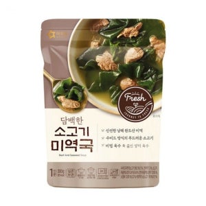 아워홈 담백한 소고기미역국 300g X 6개