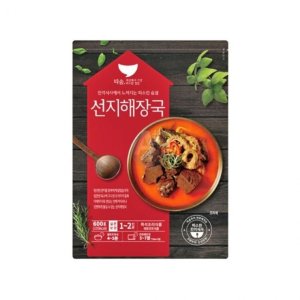 선미 따숨 선지해장국 600G 가정간편식 선짓국 간편조리 즉석식품 해장음식 숙취해소 얼큰한술안주 음식점