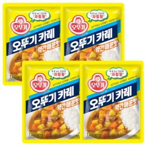 오뚜기 카레 약간매운맛 1kg x 4개 분말 대용량 식자재