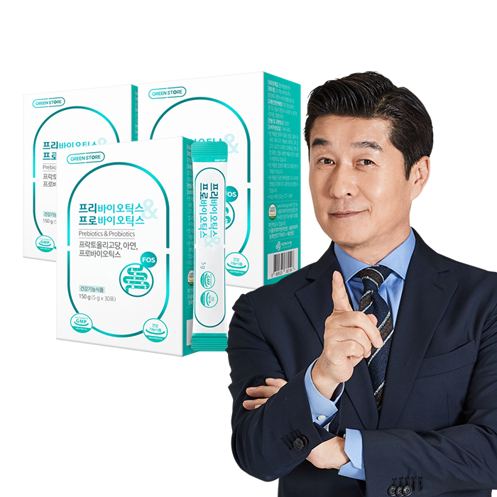 그린스토어 프리바이오틱스&amp;<b>프로바이오틱스</b> (1개월분) x3개