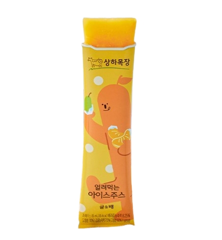 상하목장 얼려먹는 아이스주스 귤&배 성분 분석
