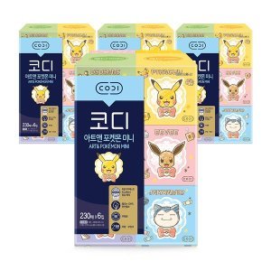 코디 SSG코디 아트앤 포켓몬 미니 미용티슈 230매6입 4팩