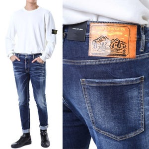 디스퀘어드2 (SALE/당일발송) 디스퀘어드 랜드스케이프 래더패치 중청 워싱진/74LB1461 74LB1461 S30789 470